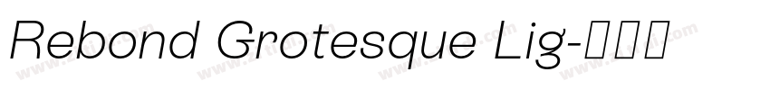 Rebond Grotesque Lig字体转换 Rebond Grotesque Lig字体转换